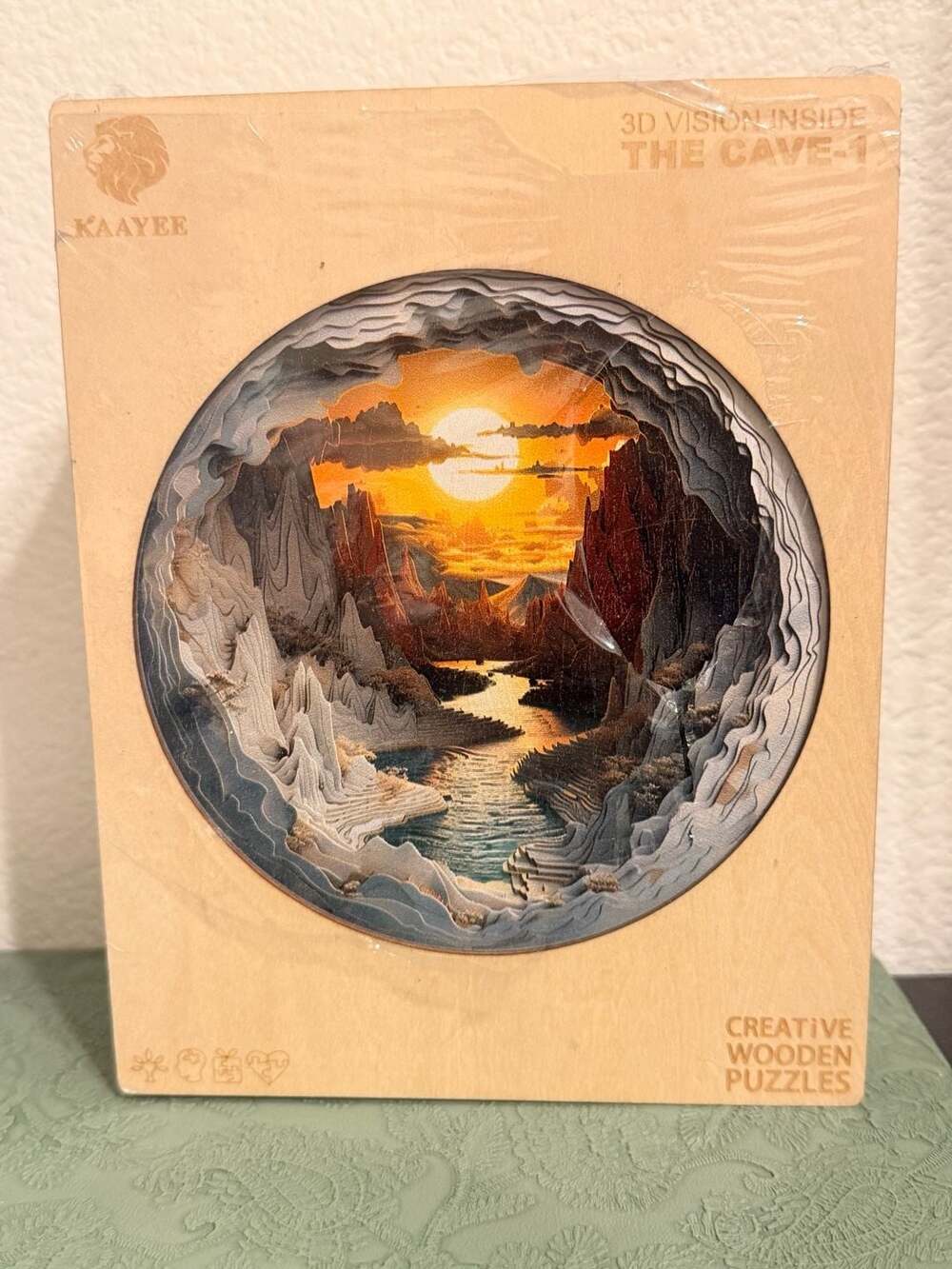 KAAYEE Creative Wooden Puzzle - 3D Vision Inside The Cave-1 (Size M, 200 Pieces)